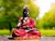 Imagen buda gigante color Deco N°1. 1,10CMX70CM resina artesanal