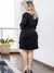 Vestido Plus Glan Babado Midi Elegancia e Conforto - loja online