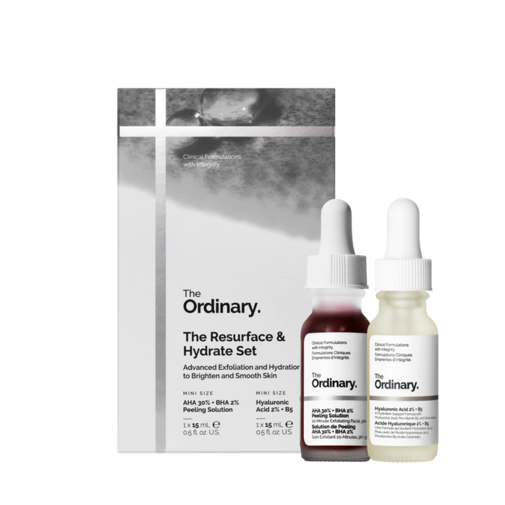 The Ordinary – The Resurface & Hydrate Set | Glycolic + Hyaluronic | Renovação e Hidratação | Original