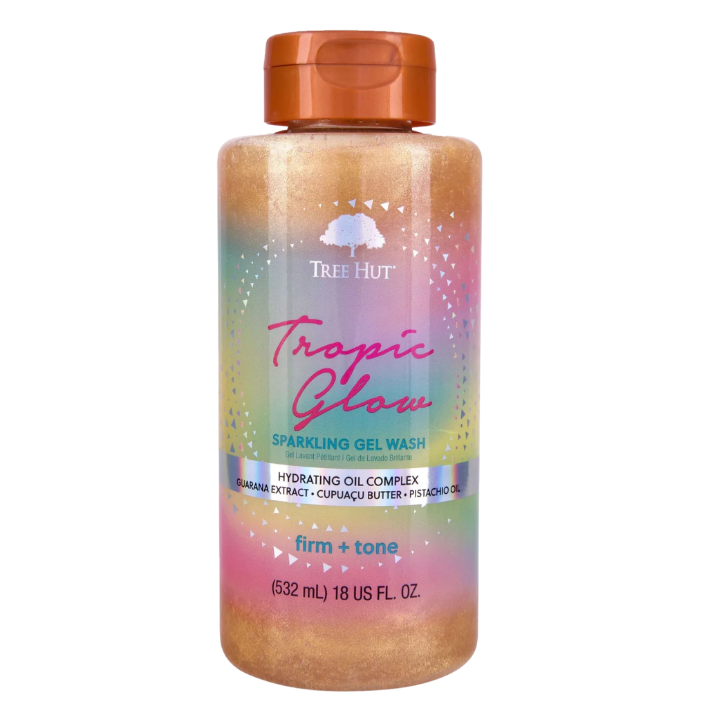 Tree Hut – Tropic Glow Sparkling Gel Wash | Sabonete em Gel com Brilho | Hidrata e Perfuma | Original