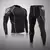 Conjunto de roupa interior térmica masculina mma leggings de fitness base espor - loja online