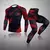 Conjunto de roupa interior térmica masculina mma leggings de fitness base espor - comprar online