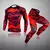 Conjunto de roupa interior térmica masculina mma leggings de fitness base espor