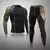 Conjunto de roupa interior térmica masculina mma leggings de fitness base espor - loja online