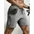 Imagem do Calções esportivos masculinos de verão, roupas esportivas legais, shorts de corrida, calças casuais, academia, treinamento fitness, corrida.