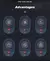 9 cabeças 9 engrenagens professinal bally total fitness massagem arma pequena