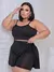 Conjunto Feminino Fitness Plus Size Top e Short Saia No Tecido Ronantic: Top Com Suporte Para Bojo - TriboFit