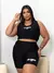 Conjunto Academia Feminino Plus Size Estampado Los Angeles NY - comprar online