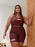 Conjunto Academia Feminino Plus Size Estampado Los Angeles NY