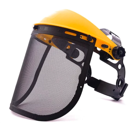 Suporte Facial Ajustável Com Visor Em Malha de Aço - Camper