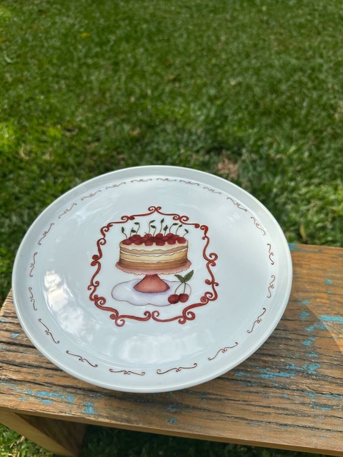 Boleira de porcelana pintada a mão