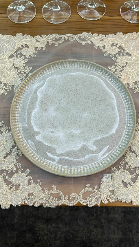 Prato raso linhas latte (6 unidades)