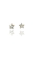 Brinco Estrela Grande com Zircônia Banhado em Ouro 18k (BR0276)