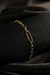 Pulseira Com Elo Ovalado e Elo Em Circulo Banhado em Ouro 18k (PL0073)
