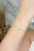 Pulseira Com Pingente De Coração Em Zircônias Coloridas Banhado em Ouro 18k ( - comprar online