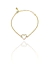 Pulseira Com Pingente De Coração Em Zircônias Coloridas Banhado em Ouro 18k ( na internet
