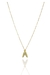 Colar Nossa Senhora Com Zircônias Azuis Banhado em Ouro 18k (CL0135) - comprar online