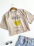 T-shirt Cropped Feminina Estampado Ismênia - Stella