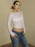 Dulzura manga moletom transparente renda colheita top sólido sexy bodycon camis - Stella