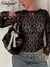 Dulzura manga moletom transparente renda colheita top sólido sexy bodycon camis