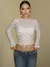 Dulzura manga moletom transparente renda colheita top sólido sexy bodycon camis - loja online