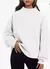 Moda alta pescoço solto ajuste cor sólida moletom feminino outono inverno engr - Stella