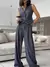 Casual sem mangas terno conjunto senhora do escritório primavera verão elegant - comprar online