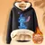 Disney stitch moletom adulto com capuz dos desenhos animados anime inverno corde