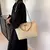 Nova presbiopia bolsa textura de couro macio grande capacidade bolsa feminina co