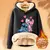 Disney stitch moletom adulto com capuz dos desenhos animados anime inverno corde - Stella