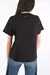 Imagem do Blusa feminina preto coração impressão