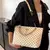 Nova presbiopia bolsa textura de couro macio grande capacidade bolsa feminina co - comprar online
