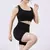 Conjunto esportivo de yoga com nervuras feminino sem costura colheita superior s