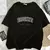 Mulheres de grandes dimensões brooklyn carta impressão t camisa menina gráfic - loja online