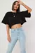Blusa de algodão manga curta - loja online