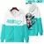 Kawaii anime hatsune miku personagens de anime inverno 3d impresso zíper cardig - comprar online