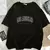 Mulheres de grandes dimensões brooklyn carta impressão t camisa menina gráfic na internet