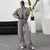 Mulheres Pant Ternos Vintage O-pescoço Zipper Bomber Casacos de cintura alta Ca na internet