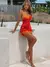 Imagem do Nibber Spaghetti Strap Sexy Vestido Y2K Pêssego Sem costas Pêssego Lace Up Bod
