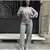 Imagem do Mulheres Pant Ternos Vintage O-pescoço Zipper Bomber Casacos de cintura alta Ca