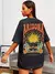 Arizona cenário impresso camiseta feminina harajuku personalidade camiseta moda na internet