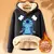 Disney stitch moletom adulto com capuz dos desenhos animados anime inverno corde na internet