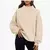 Moda alta pescoço solto ajuste cor sólida moletom feminino outono inverno engr - loja online