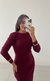 Imagem do Vestido Canelado Costas Abertas Leona