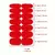 Stickers de esmalte - Liso Rojo - comprar en línea
