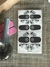 Stickers de esmalte - Flores en Blanco y Negro 11 - comprar en línea