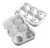 Cubetera Silicona Blanca 6 Hielos Redondos Bebidas Whisky - tienda online