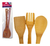 3 Utensilios Madera Bamboo Cocina Cuchara Espatula Tenedor - comprar online