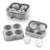 Hielera Silicona 4 Cubos Esfera De Hielo Whisky Cubetera