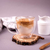 Imagen de Taza Vaso Doble Pared 250ml X6 Con Asa Vidrio Café